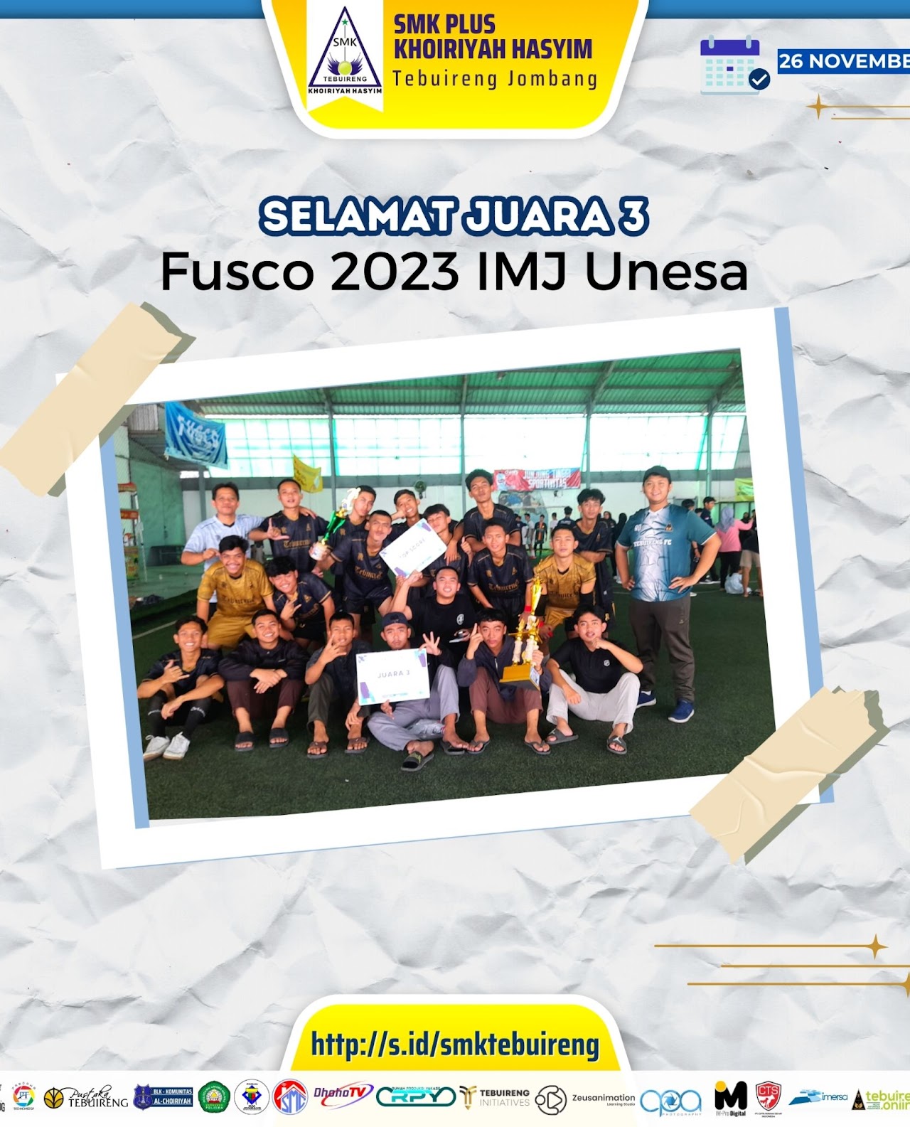 2023 - JUARA 3  FUSCO 2023 IMJ UNESA  (FUTSAL)