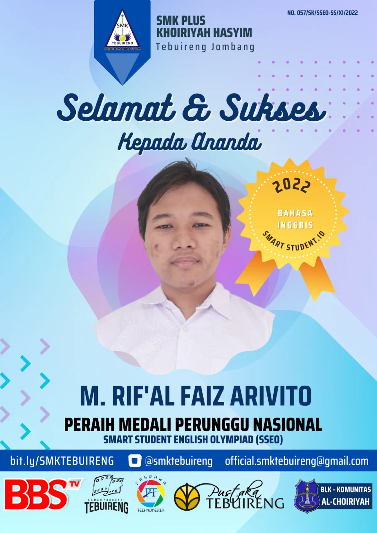 2022 - PERUNGGU SMART STUDENT ENGLISH OLYMPIAD (SSEO) (BAHASA INGGRIS) TAHUN 2022