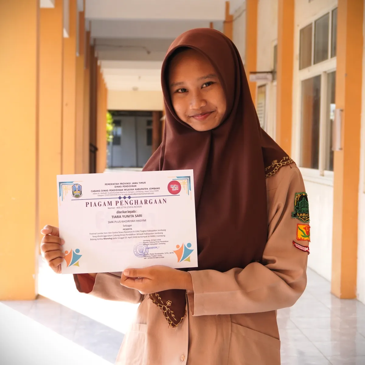 2026 Festival Lomba Seni dan Sastra Siswa Nasional (FLS3N) Tingkat Kabupaten Jombang Bidang lomba Monolog 