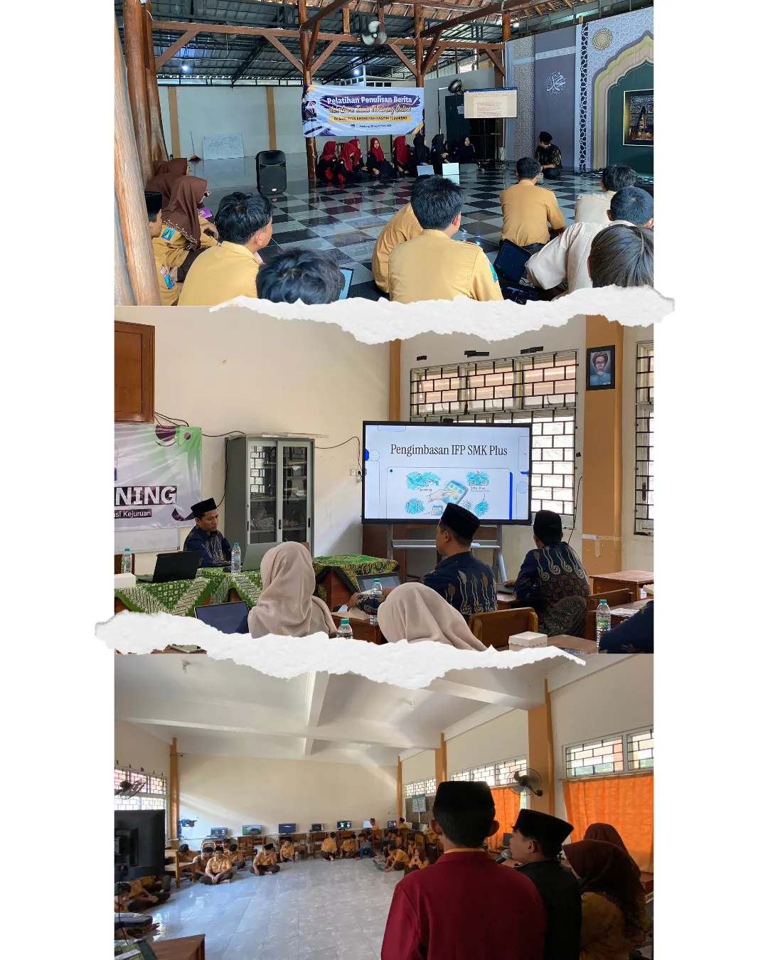 Satu Hari, Tiga Pelatihan: SMK Plus Khoiriyah Hasyim Tebuireng Hidupkan Semangat Belajar Bersama